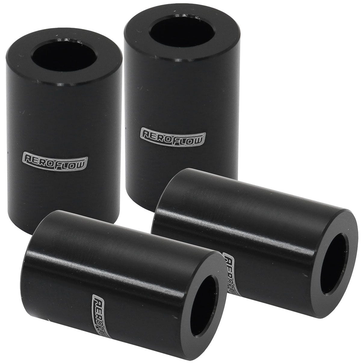 Aeroflow Performance Aeroflow Aeroflow Billet Aluminium Bolt Spacers, Black (AF64-4378BLK) SR