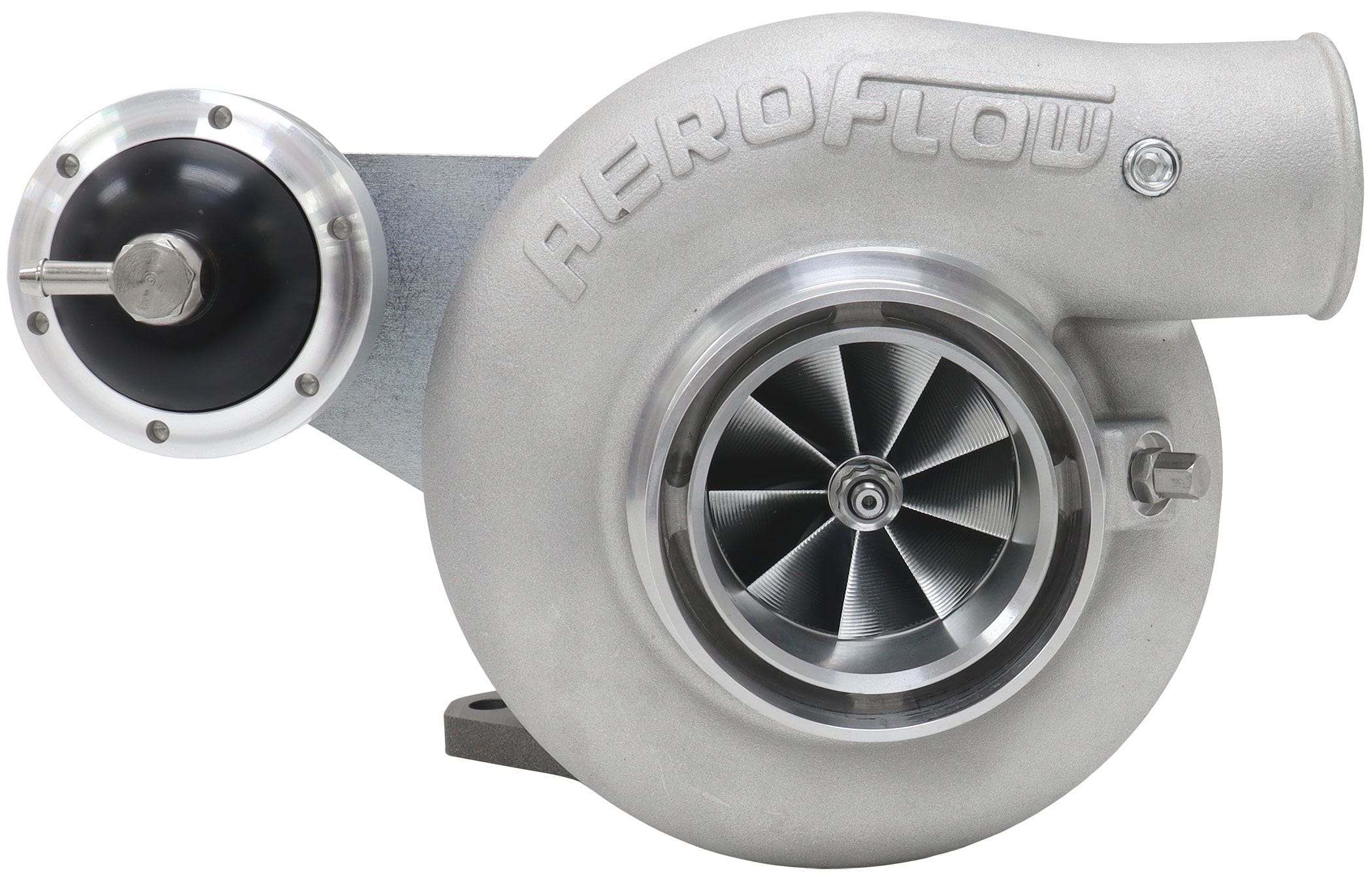 Aeroflow Performance Aeroflow Aeroflow BOOSTED 5856 Subaru WRX 2002-2007 & STI 2004-2021 Bolt On Internal Wastegate Turbocharger 550HP, Natural Cast Finish (AF8005-3800) SR