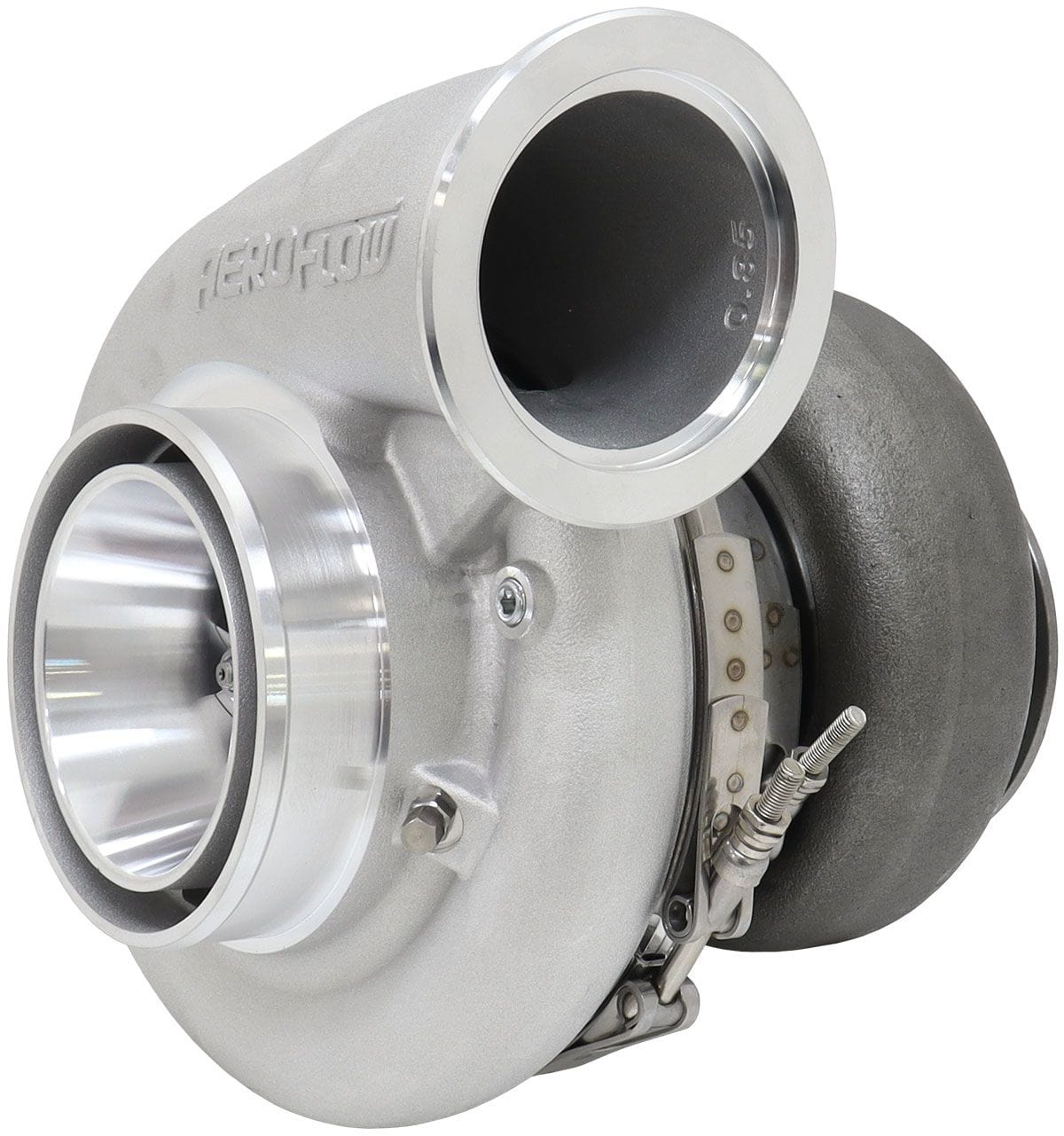 Aeroflow Performance Aeroflow Aeroflow BOOSTED 7282 V-BAND 1.15 Turbocharger 1350HP, Natural Cast Finish (AF8005-4088) SR