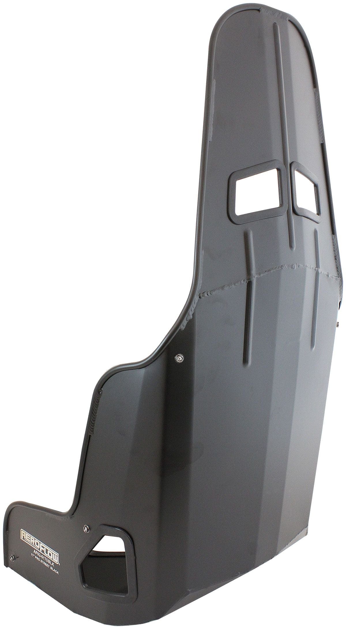 Aeroflow Aeroflow Aeroflow Pro Street Drag 17" Aluminium Race Seat, Black Finish (AF93-0170BLK) SR