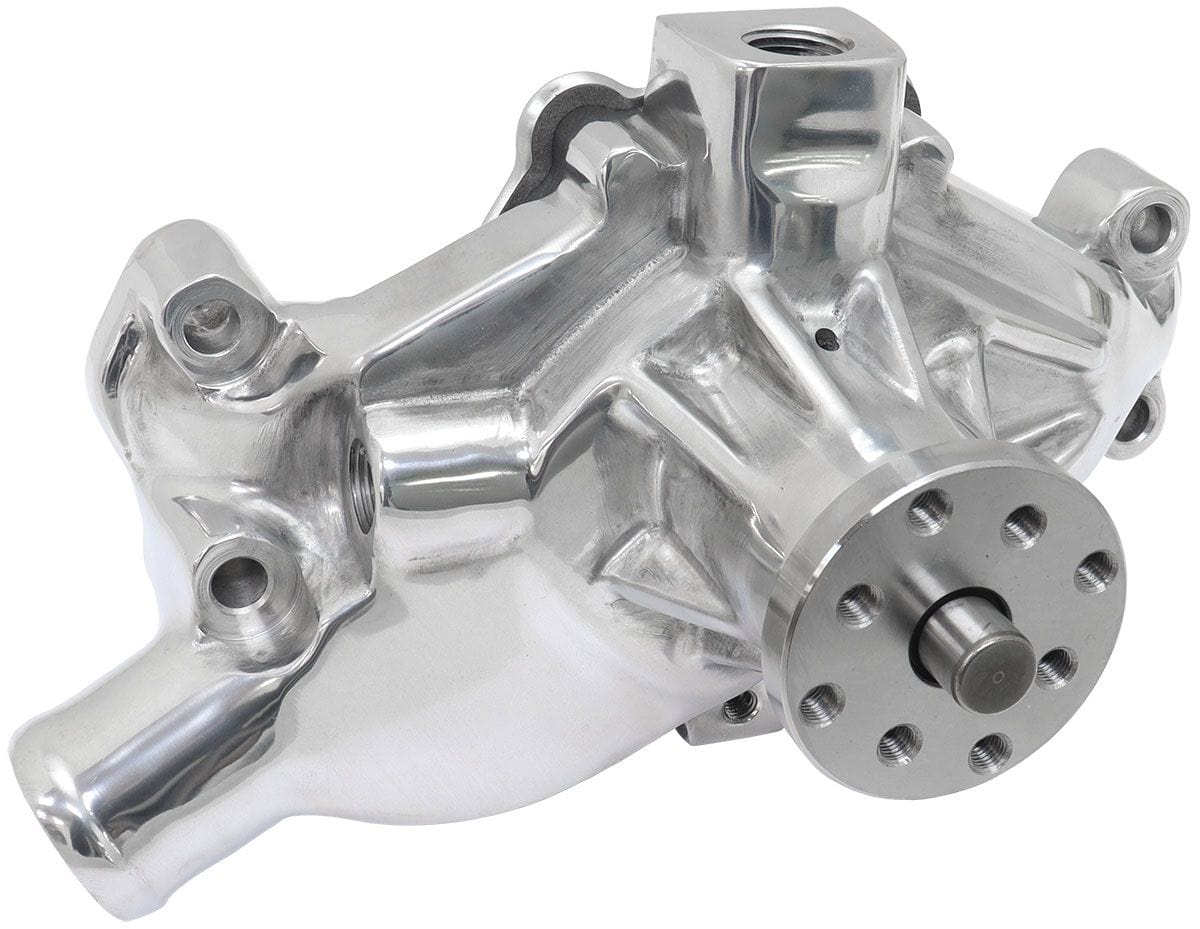 Aeroflow Aeroflow Aeroflow Small Block Chev Short Water Pump - Polished (AF64-2350P) SR