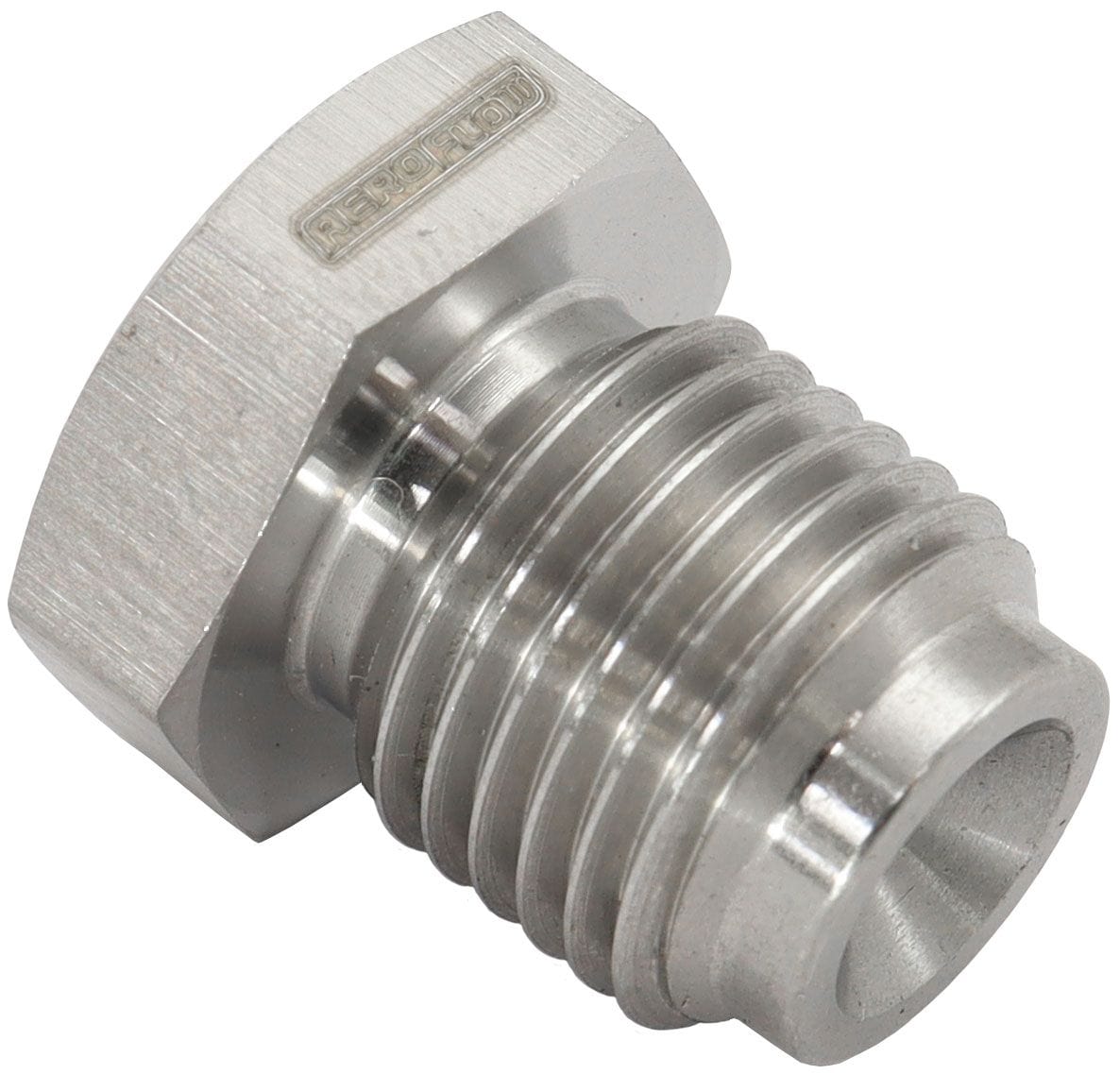 Aeroflow Performance Aeroflow Aeroflow Stainless Steel Inverted Flare Hex Port Plug 1/2"-20 (AF349-04) SR