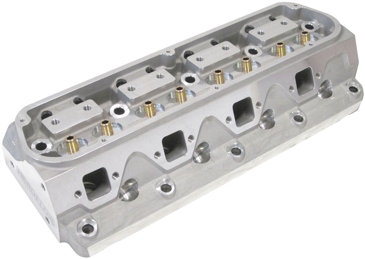 Aeroflow Performance 2.00" x 1.18" Intake Port, 1.32" x 1.27" Exhaust Port Aeroflow Bare Small Block Ford Windsor 289-351 175cc Aluminium Cylinder Heads with 61cc C SR