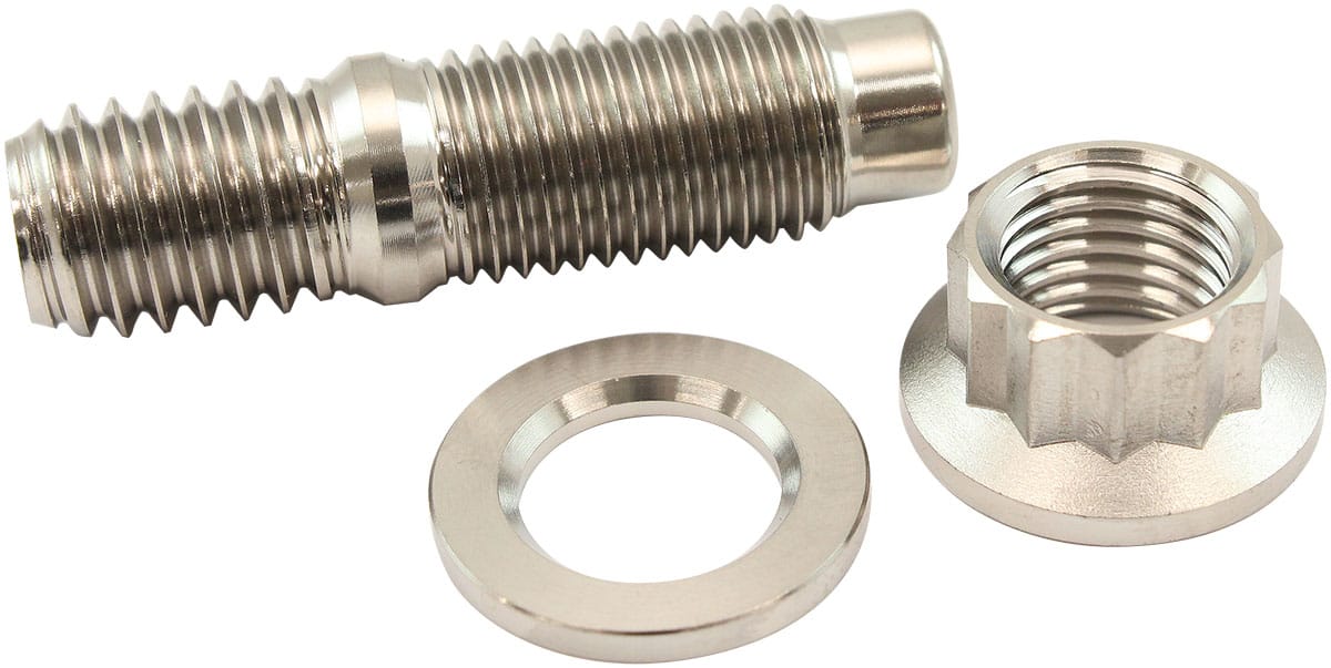 Aeroflow Performance 7/16" TITANIUM STUD WASHER NUT (AF55-3010) SR