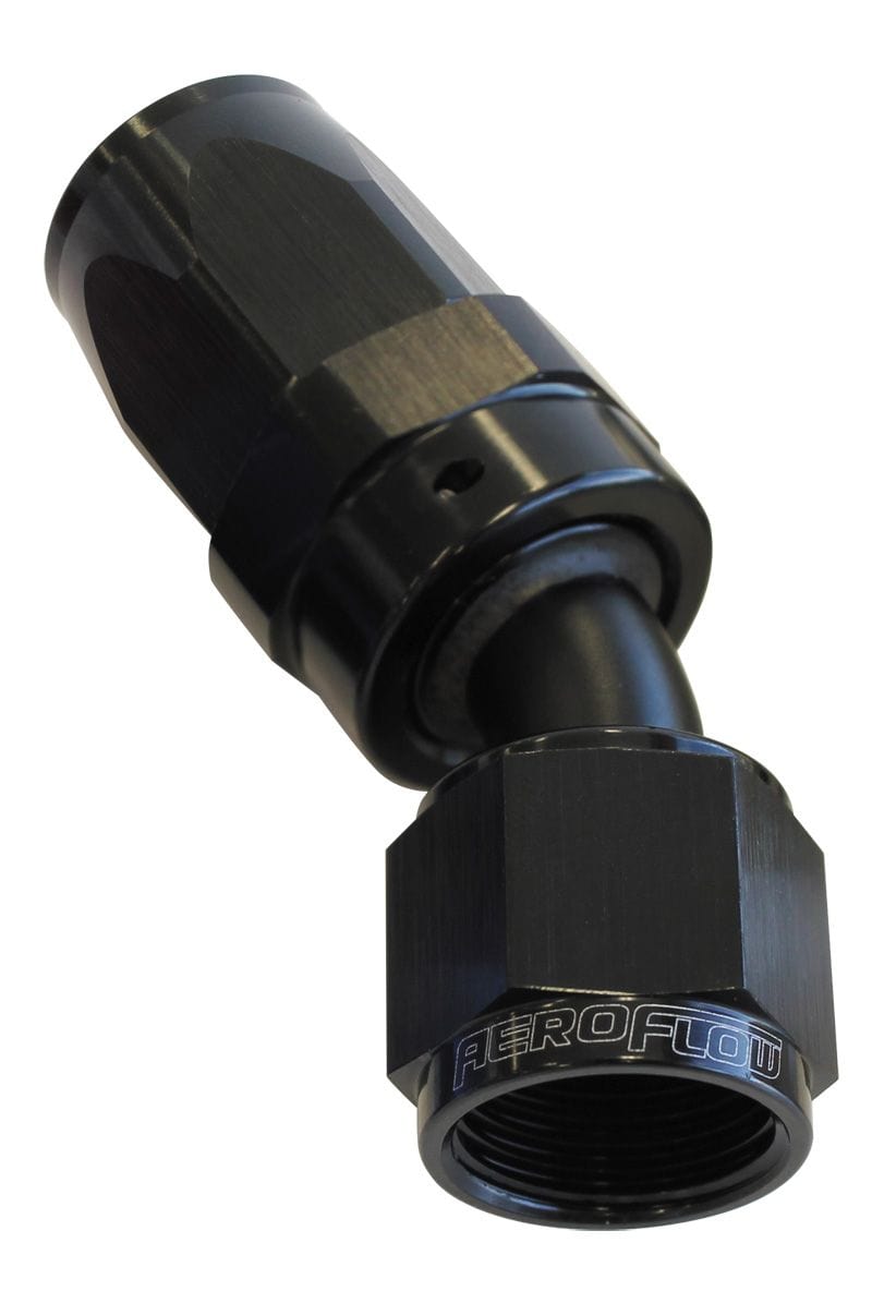Aeroflow Performance Aeroflow 12 / Black 100 Series Taper 30° Swivel Hose End. Suit 100 & 450 Series Hose SR