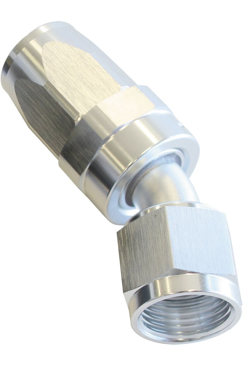 Aeroflow Performance Aeroflow 12 / Silver 100 Series Taper 30° Swivel Hose End. Suit 100 & 450 Series Hose SR