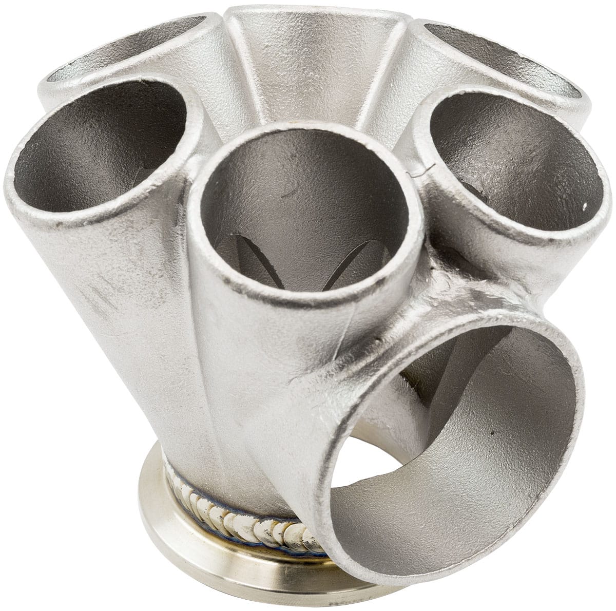 Aeroflow Performance Aeroflow Aeroflow 6 into 1 Round Turbo Merge Collector, V-Band Flange (AF8307-4000) SR