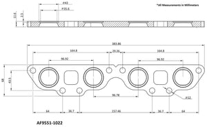 Aeroflow Nissan SR20 Stainless Steel Header Flange (AF9551-1022SS)
