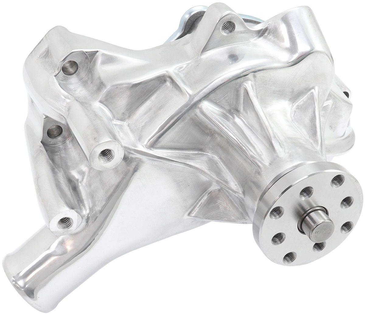 Aeroflow Performance Aeroflow Aeroflow Small Block Chev Long Water Pump - Polished (AF64-2351P) SR