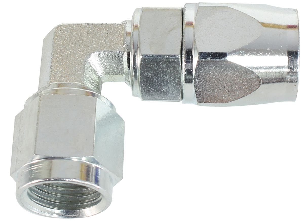 Aeroflow Performance Aeroflow AF203-06S / Steel / 90 Degree Straight & 45 & 90 Degree Stainless Steel & Steel Hose Ends PTFE Hose SR