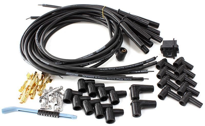 Aeroflow Performance Aeroflow AF4030-31193 Xpro Universal 8.5mm V8 Ignition Lead Set with Multi-angle Boots, Black
Suit Standard & HEI Caps SR