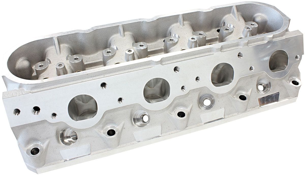 Aeroflow Performance Aeroflow AF95-0415 Bare GM LS3 4 Bolt 276cc CNC Ported Aluminium Cylinder Heads with 70cc Chamber (Pair)
2.60" x 1.28" Intake Port, 1.47" x 1.64" Exhaust Port SR
