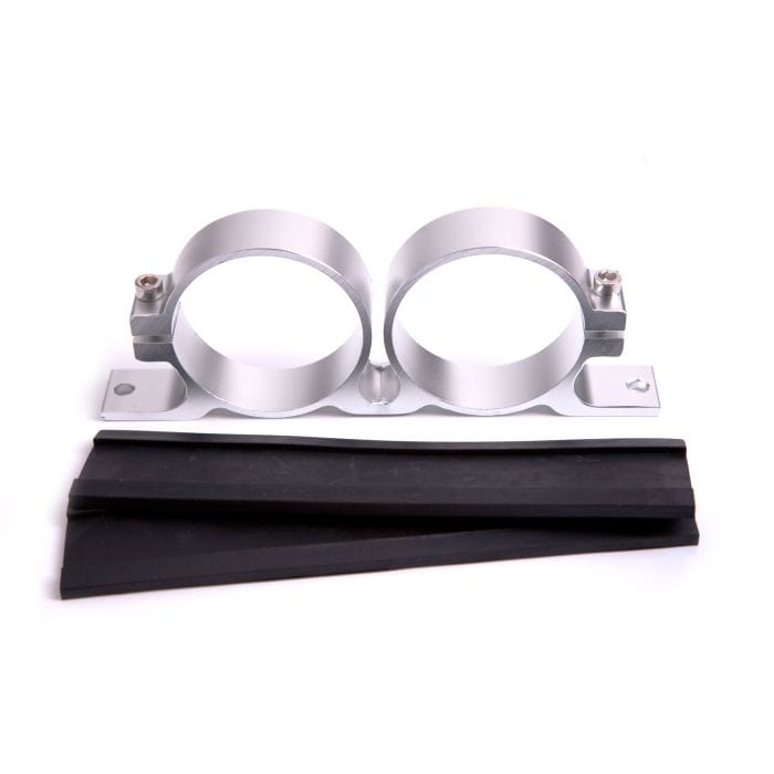 Aeroflow Performance Aeroflow Bosch Dual Fuel Pump Bracket (Silver) AF64-2015S SR