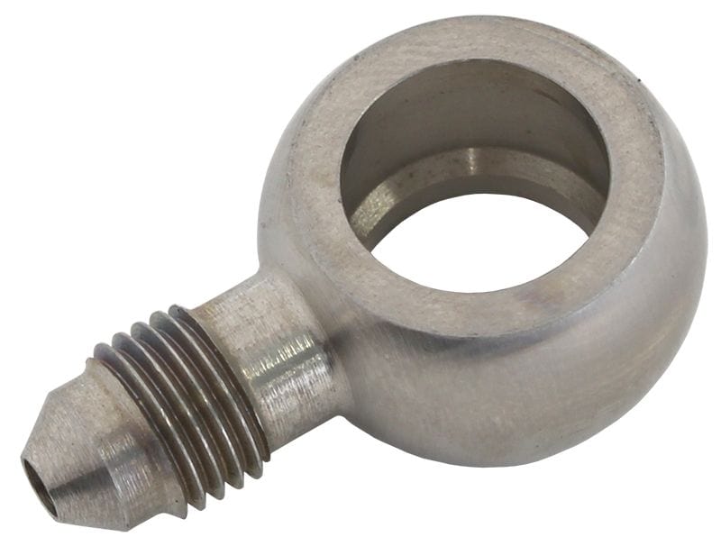 Aeroflow Performance Aeroflow Fittings 1/2" to 3AN / Stainless Straight Banjo to Male AN Fitting 1/2" Banjo AF721 SR