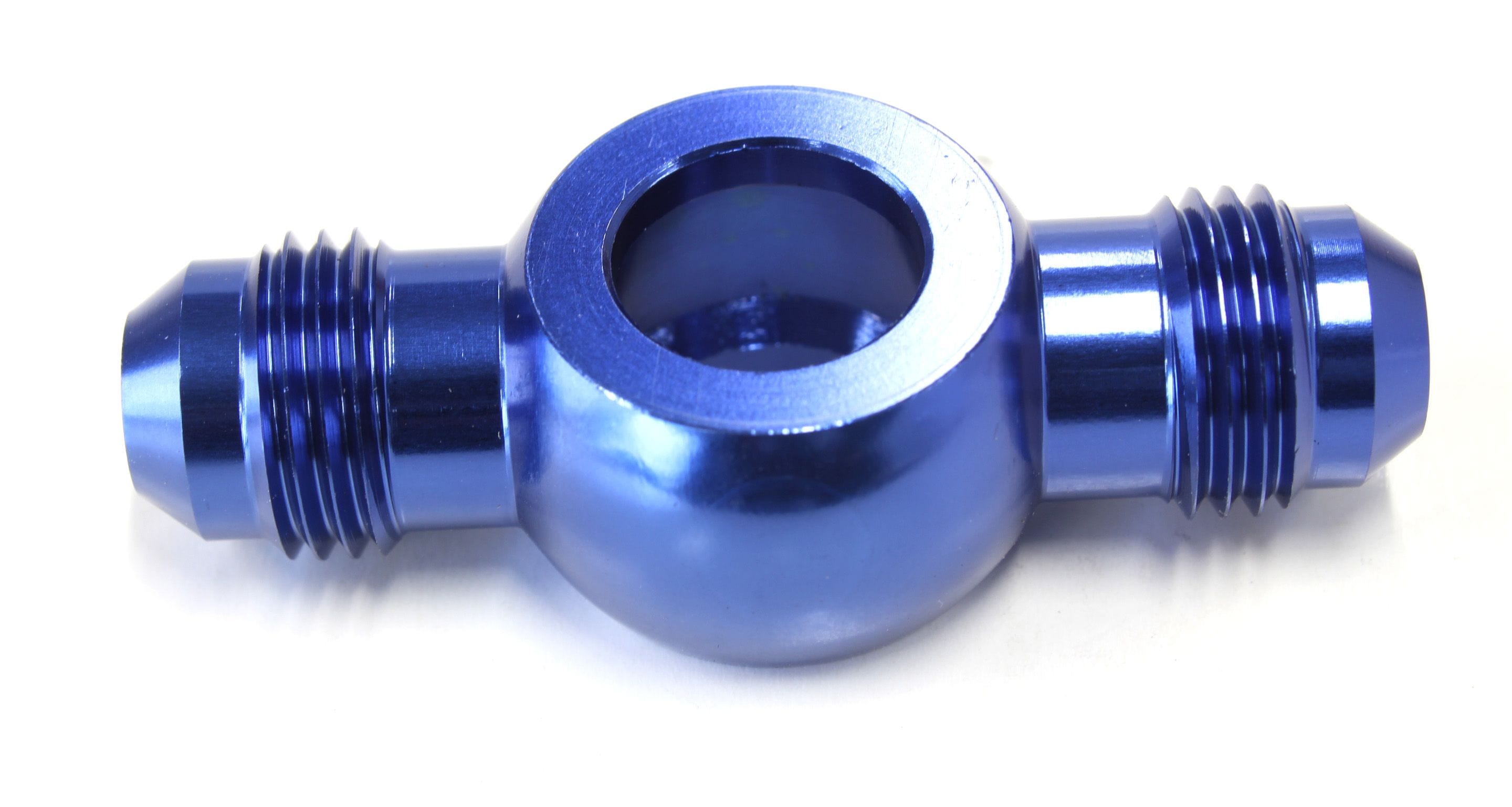 Aeroflow Performance Aeroflow Fittings 1/2" to Double 6AN / Blue Straight Banjo to Male AN Fitting  1/2" Banjo  AF721 SR