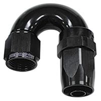 Aeroflow Performance Aeroflow Fittings 10 / Black 150 Series Taper One-Piece Full Flow Swivel 180° Hose End AF159 SR