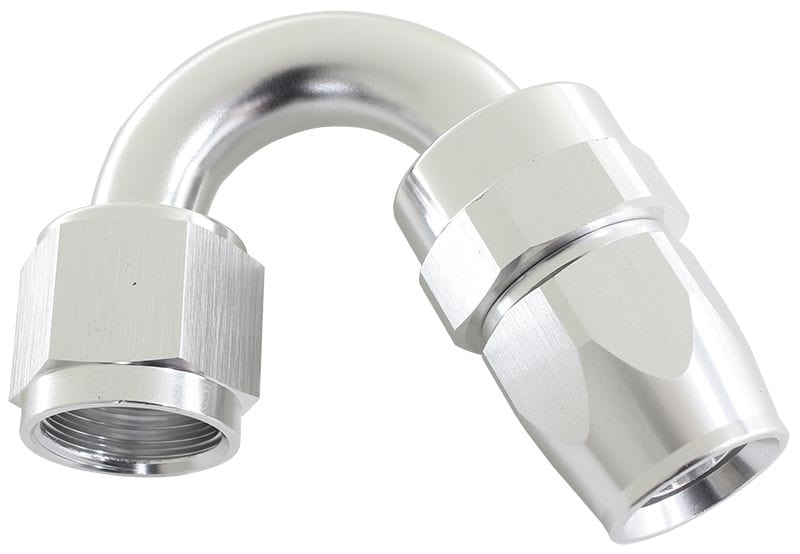 Aeroflow Performance Aeroflow Fittings 10 / Silver 200 Series PTFE 150° Hose End AF205 SR