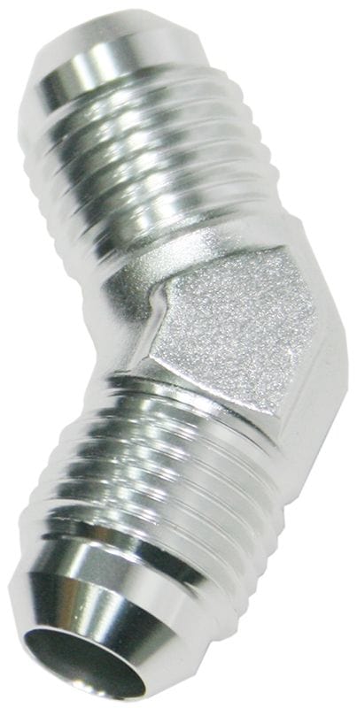 Aeroflow Performance Aeroflow Fittings 10AN / Silver 45° Male Flare Union AF827 SR
