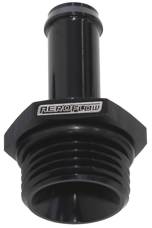 Aeroflow Performance Aeroflow Fittings 10AN to 3/8 BARB / Black Straight Hose Barb to ORB - Multiple sizes SR