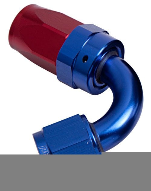 Aeroflow Performance Aeroflow Fittings 12 / Red/Blue 100 Series Taper 120° Swivel Hose End AF104 SR