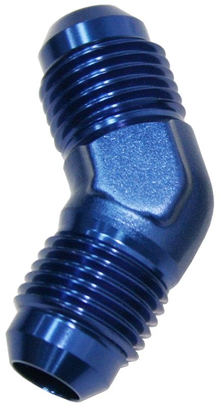 Aeroflow Performance Aeroflow Fittings 12AN / Blue 45° Male Flare Union AF827 SR
