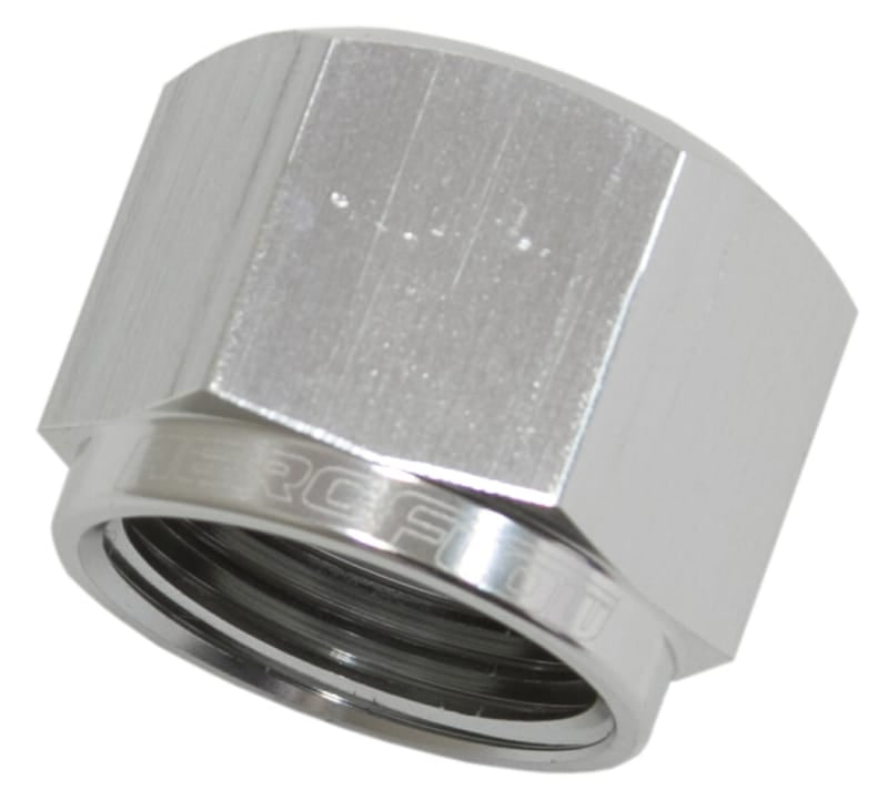 Aeroflow Performance Aeroflow Fittings 12AN / Silver AN Flare Cap AF820 SR