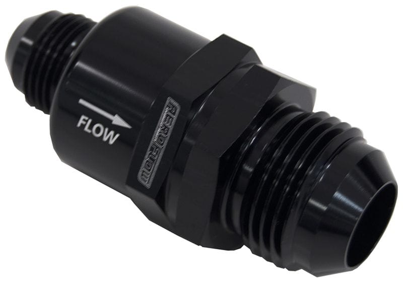 Aeroflow Performance Aeroflow Fittings 12AN to 8AN / Black Inline Check Valve AF612 SR