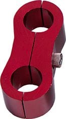 Aeroflow Performance Aeroflow Fittings 17AN / Red Billet Aluminium Dual Hose Separators AF156 SR