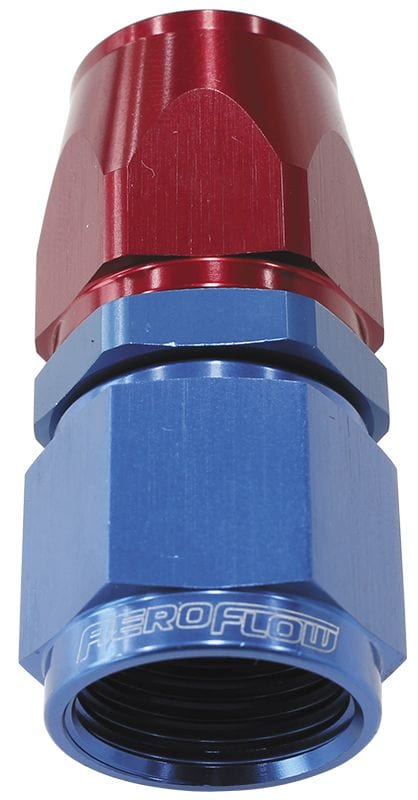 Aeroflow Performance Aeroflow Fittings 20 / Red/Blue 200 / 570 Series PTFE Straight Hose End AF201 SR