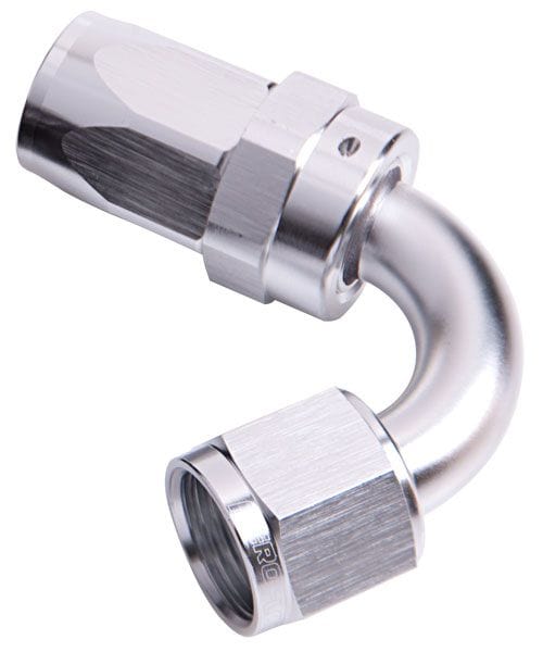 Aeroflow Performance Aeroflow Fittings 20 / Silver 100 Series Taper 120° Swivel Hose End AF104 SR