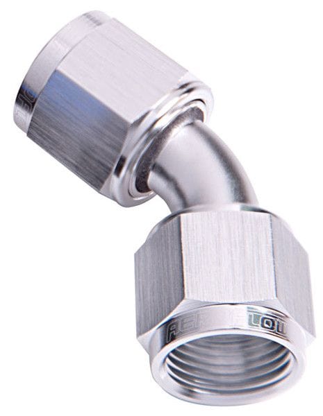 Aeroflow Performance Aeroflow Fittings 20AN / Silver 45° Female Swivel Coupler AF132 SR
