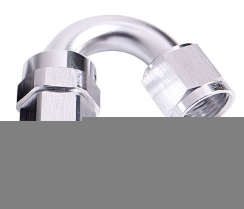 Aeroflow Performance Aeroflow Fittings 4 / Silver 100 Series Taper 150° Swivel Hose End AF105 SR