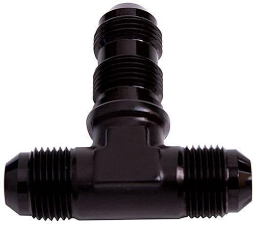 Aeroflow Performance Aeroflow Fittings 6AN / Black Bulkhead AN Tee AF834 SR