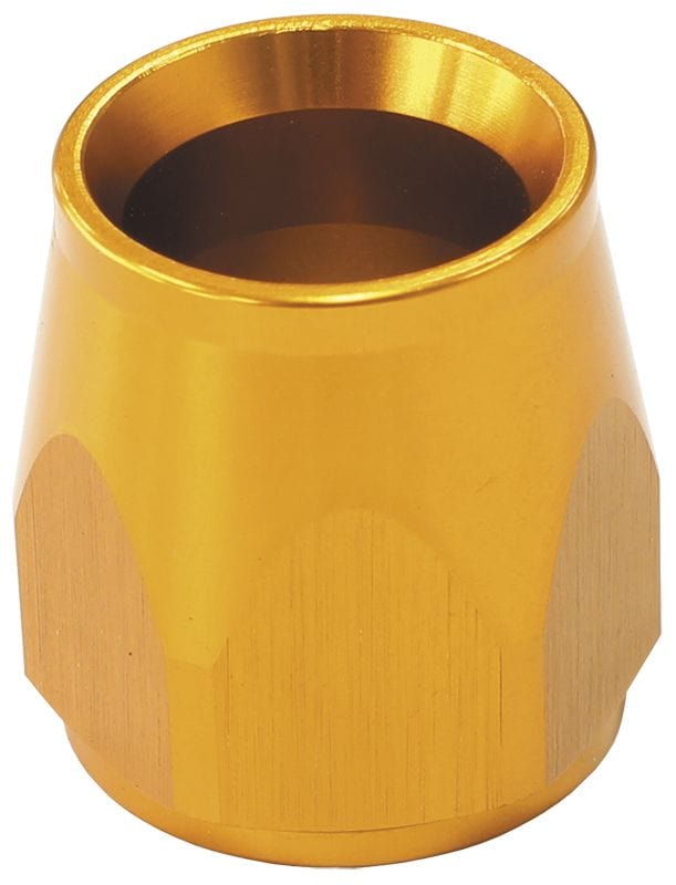 Aeroflow Performance Aeroflow Fittings 6AN / Gold PTFE Style Hose End Socket AF279. Suits 200 & 570 Series Hose Ends SR