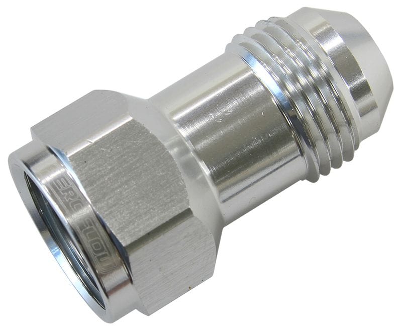 Aeroflow Performance Aeroflow Fittings 6AN / Silver AN Female to Male Extension AF952 SR