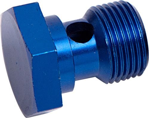 Aeroflow Performance Aeroflow Fittings 7/16" -20 / Blue Alloy Banjo Bolts - Mulitple Sizes SR