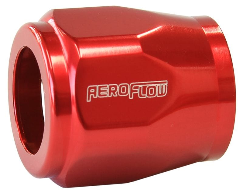 Aeroflow Performance Aeroflow Fittings 7 / Red Hex Hose Finisher Multiple Sizes - AF150 SR