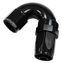 Aeroflow Performance Aeroflow Fittings 8 / Black 150 Series Taper One-Piece Full Flow Swivel 150° Hose End AF155 SR
