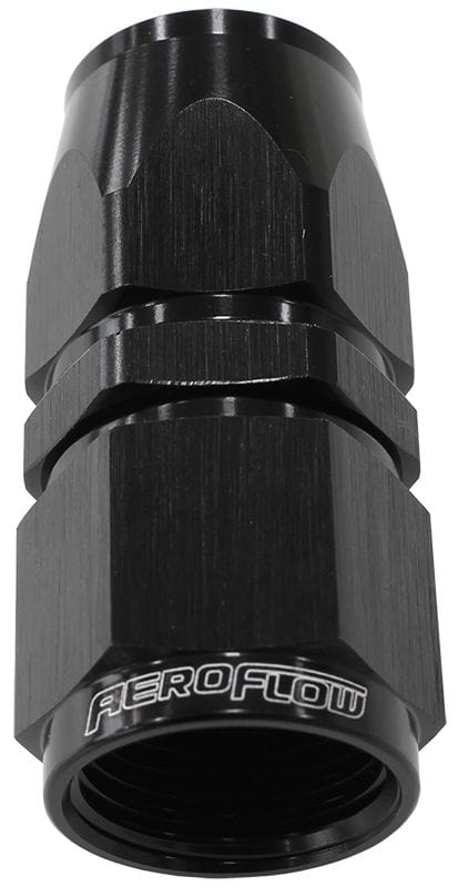 Aeroflow Performance Aeroflow Fittings 8 / Black 200 / 570 Series PTFE Straight Hose End AF201 SR