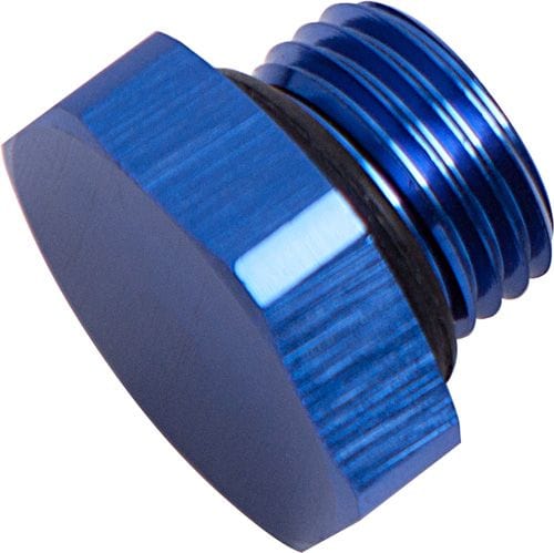 Aeroflow Performance Aeroflow Fittings 8AN / Blue ORB Port Plug AF814 SR