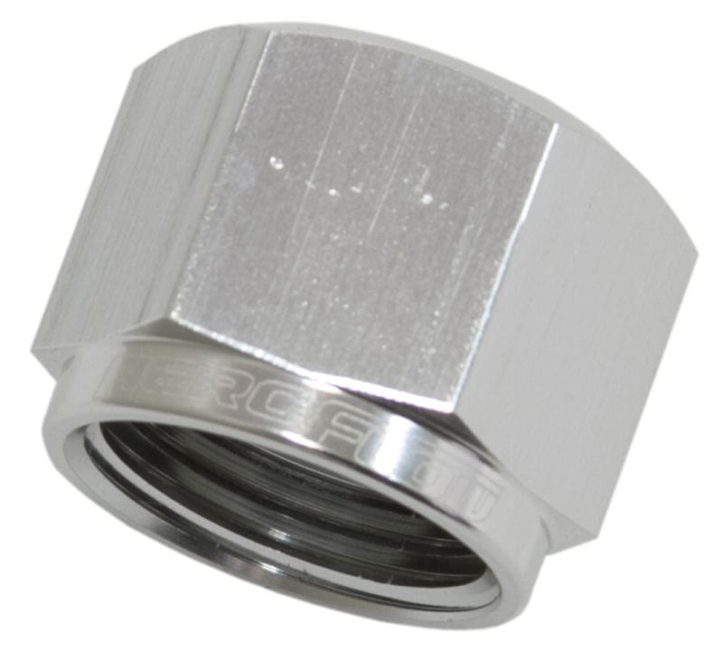 Aeroflow Performance Aeroflow Fittings 8AN / Silver AN Flare Cap AF820 SR