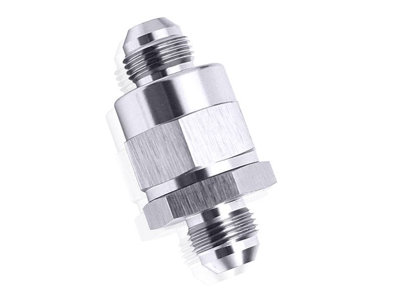 Aeroflow Performance Aeroflow Fittings 8AN / Silver Inline Check Valve AF612 SR