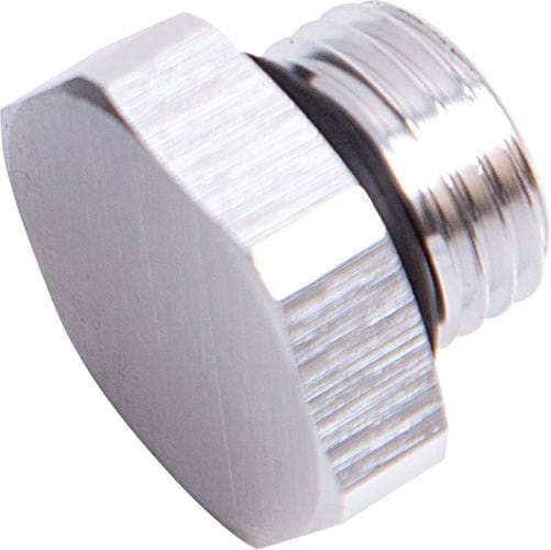 Aeroflow Performance Aeroflow Fittings 8AN / Silver ORB Port Plug AF814 SR