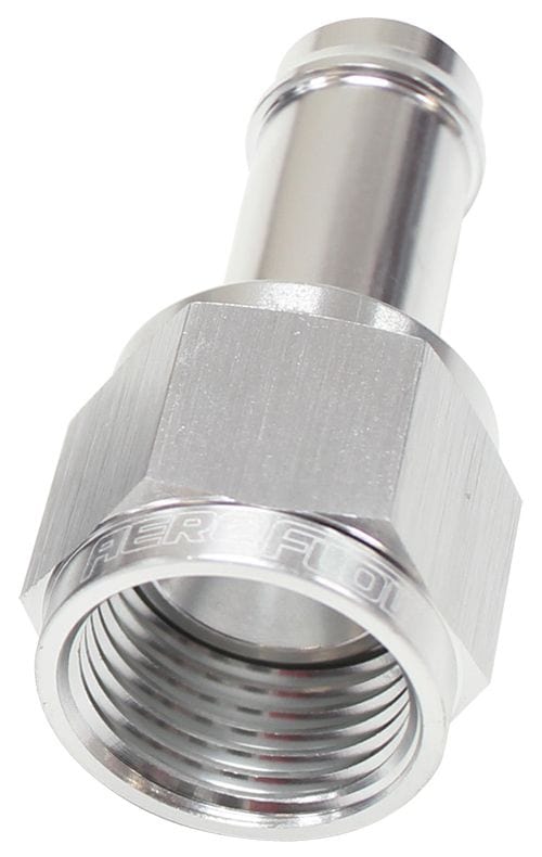 Aeroflow Performance Aeroflow Fittings 8AN to 1/2 BARB / Silver Straight Hose Barb AF411 to - Female - Mulitple Sizes SR