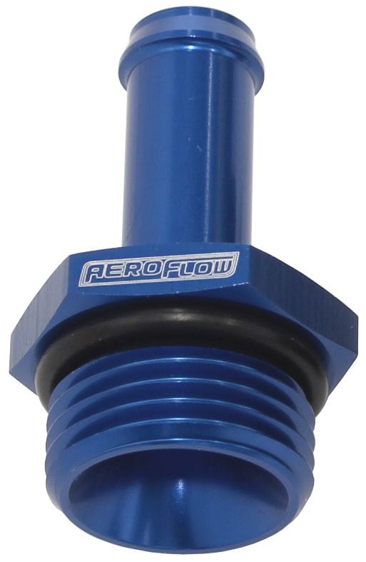 Aeroflow Performance Aeroflow Fittings 8AN to 5/16 BARB / Red/Blue Straight Hose Barb to ORB - Multiple sizes SR