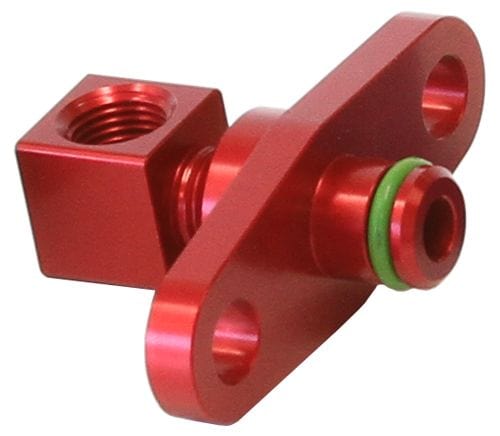 Aeroflow Performance Aeroflow Red Fuel Rail Adapter AF64-2068
Suit Mitsubishi EVO 10 with 40mm Centres SR