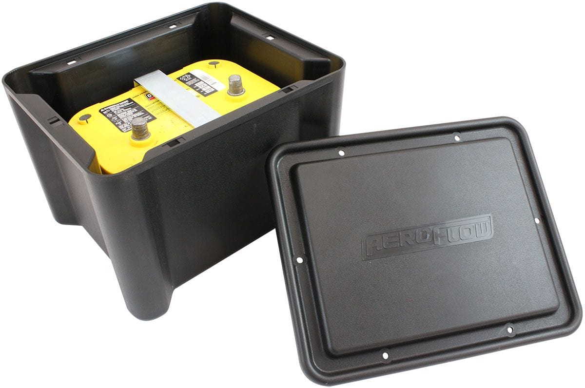 Aeroflow Performance Aeroflow Sealed Battery Box - Black AF49-4070 SR
