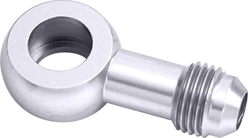 Aeroflow Performance Aeroflow Silver Alloy AN Banjo Fitting 12mm to -6AN AF719-06 SR