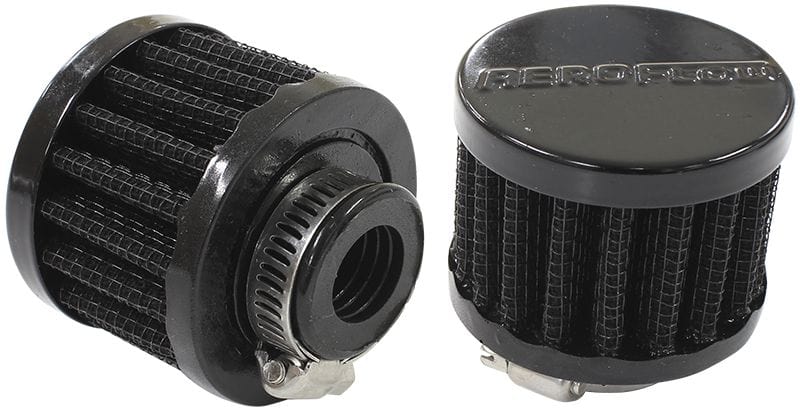 Aeroflow Performance Air Filters AF2271-1340 Black Clamp On Breather
2" (50.8mm) O.D. x 1-1/2" (38mm) High, 5/8" (16mm) Flange Inside Diameter SR