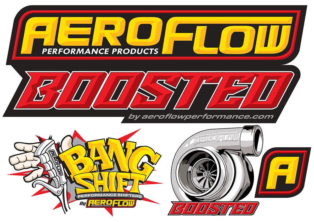 Aeroflow Performance ASSORTED STICKER SHEET BOOSTED (AF99-2009) SR